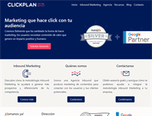 Tablet Screenshot of clickplan.com